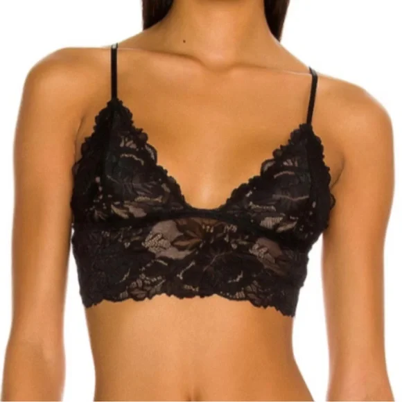 Free People Black Everyday Lace Longline Bralette 2-Pack Bra - Picture 4 of 10
